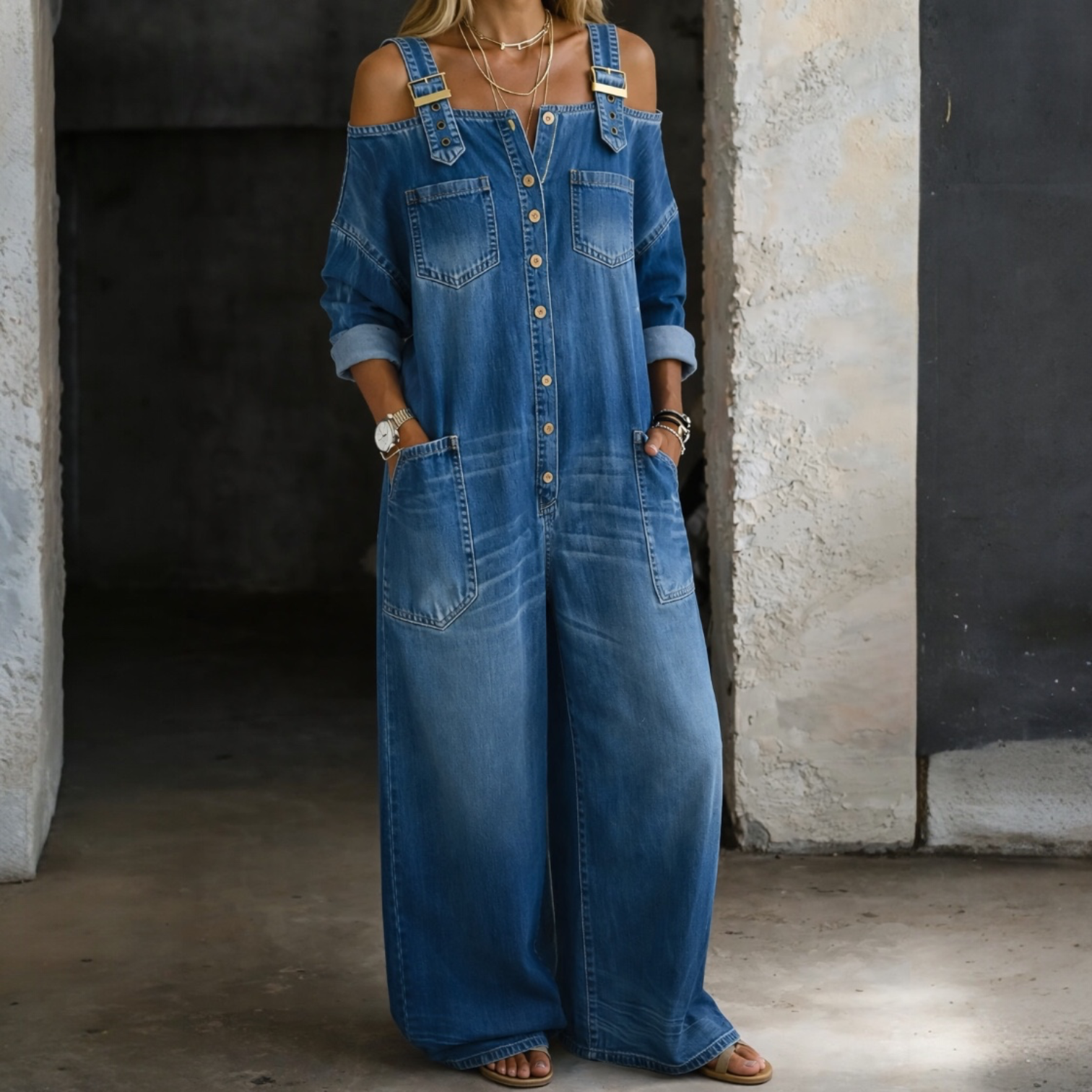 SOPHIA™ | Salopette Denim
