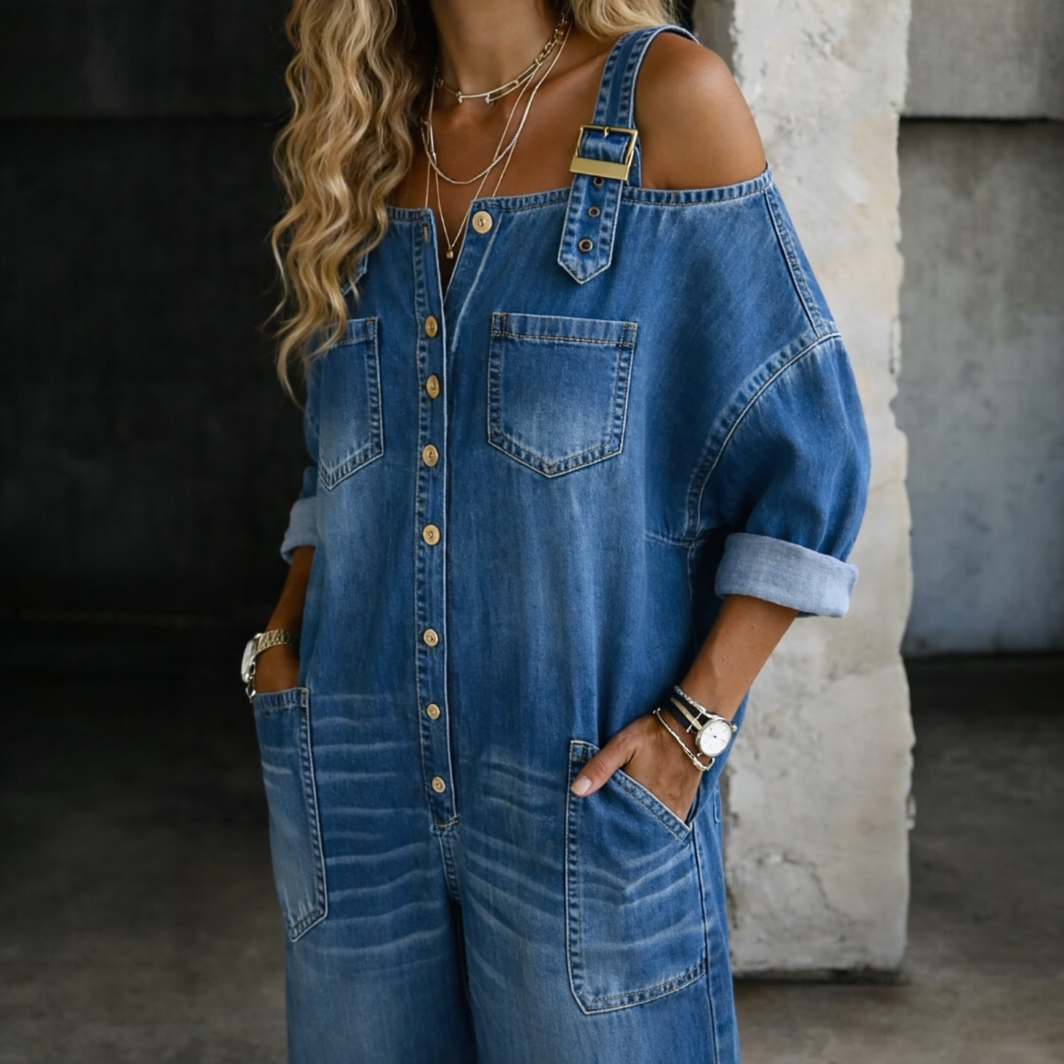 SOPHIA™ | Salopette Denim