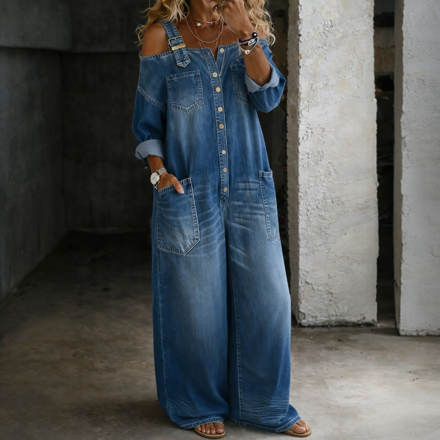 SOPHIA™ | Salopette Denim