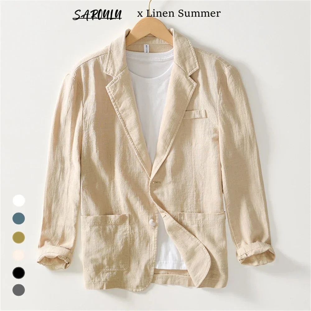LÉON | Veste d'Été en Lin pour Homme